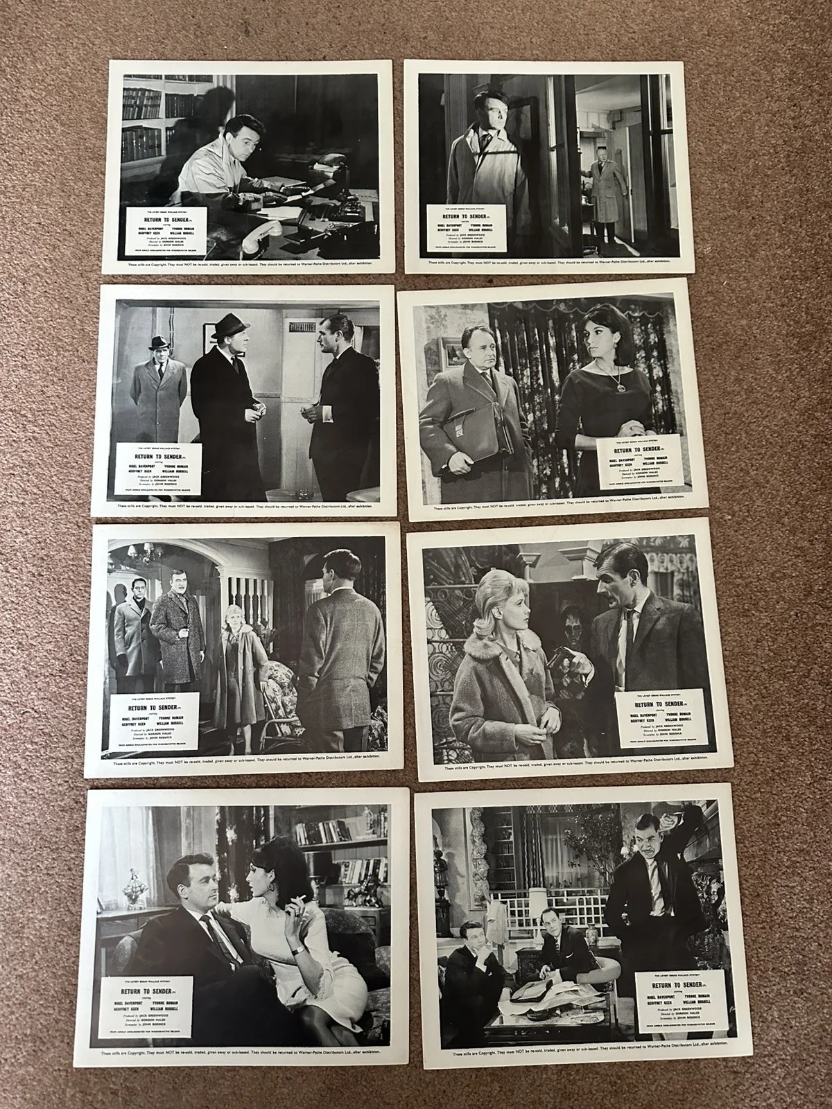 Bundle Of 30 Rare Original Lobby Cards - Burt Lancashire Jean Simmons, изображение 3