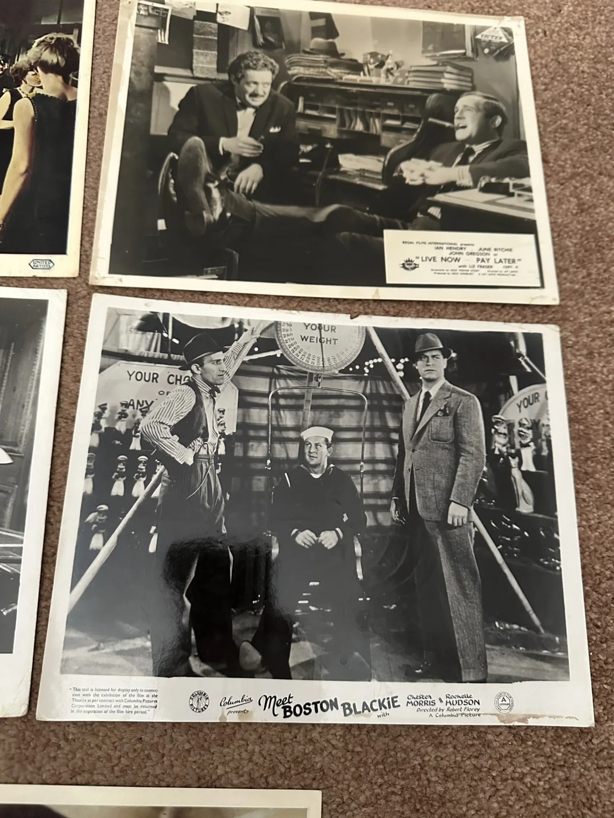 Bundle Of 30 Rare Original Lobby Cards - Burt Lancashire Jean Simmons, изображение 5