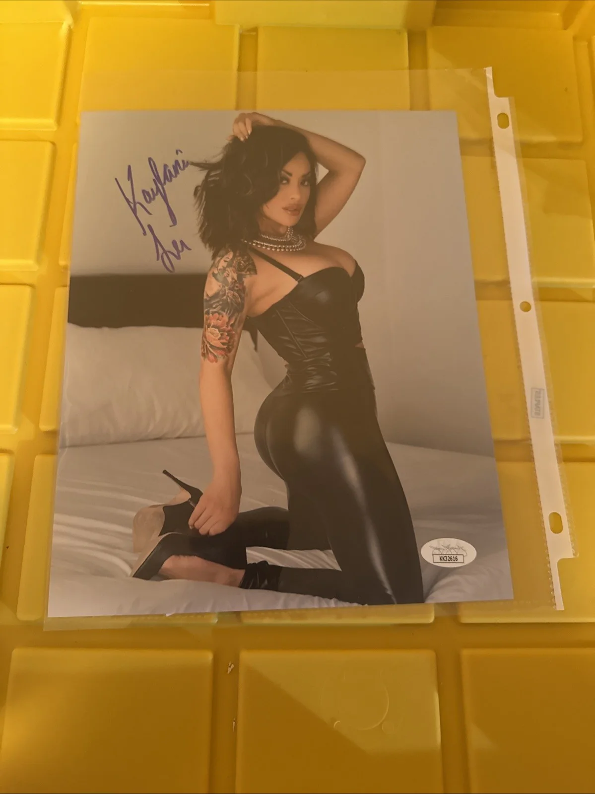 Kaylani Lei 8x10 Signed Photo JSA COA SEXY Porn Star, изображение 3