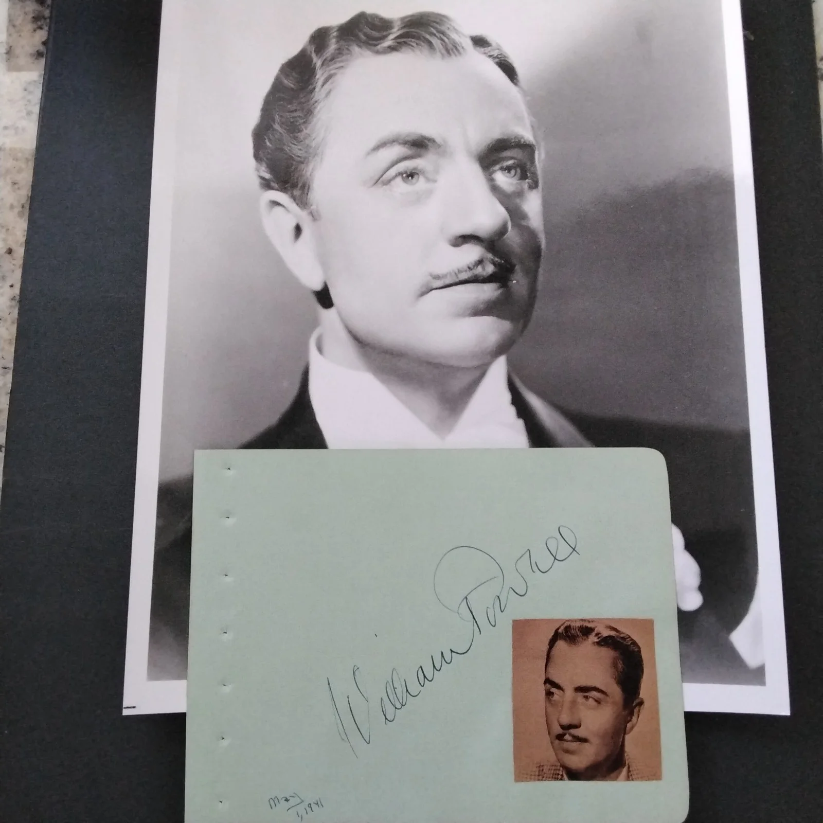 William Powell SIGNED Paper Photo Movie Actor Thin Man Man Godfrey Mr Roberts, image 2