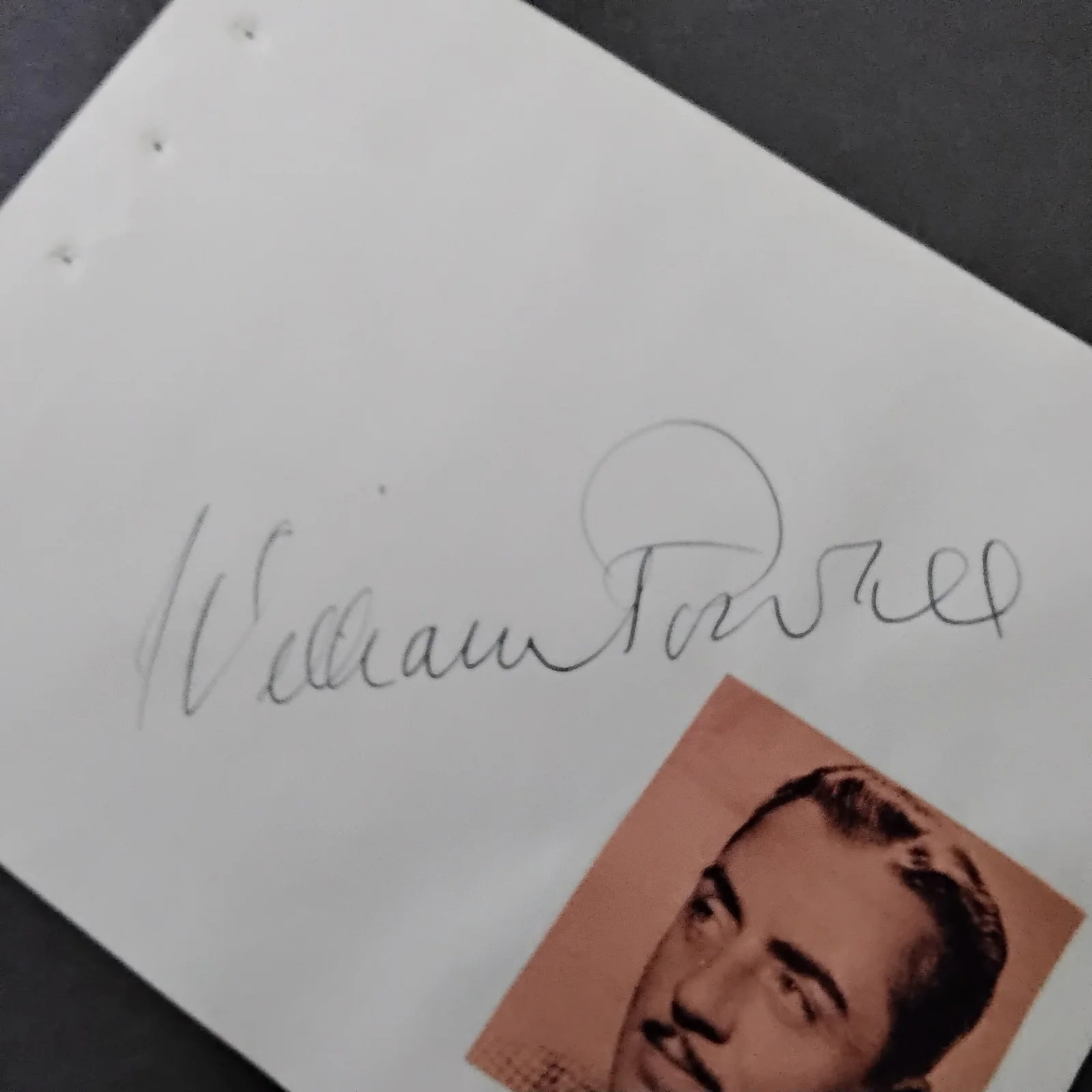 William Powell SIGNED Paper Photo Movie Actor Thin Man Man Godfrey Mr Roberts, image 5
