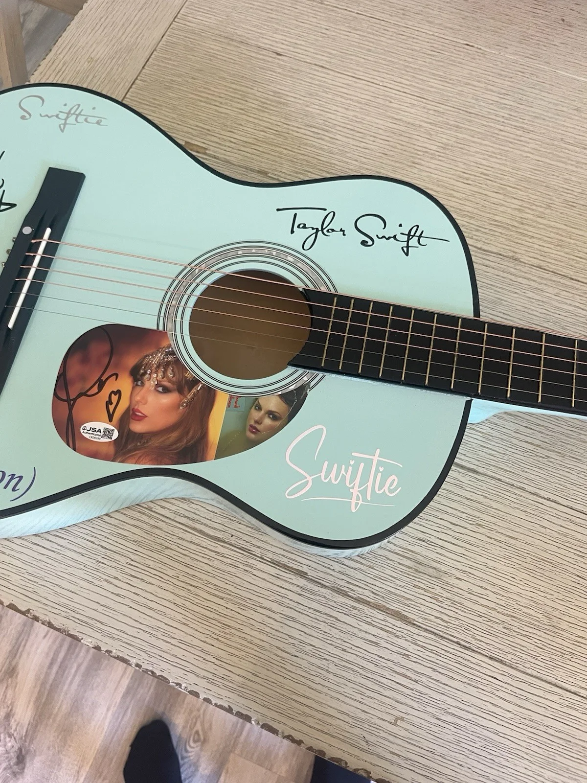 Taylor Swift — Taylor Swift Signed Full-size Signed Guitar - JSA, image 2