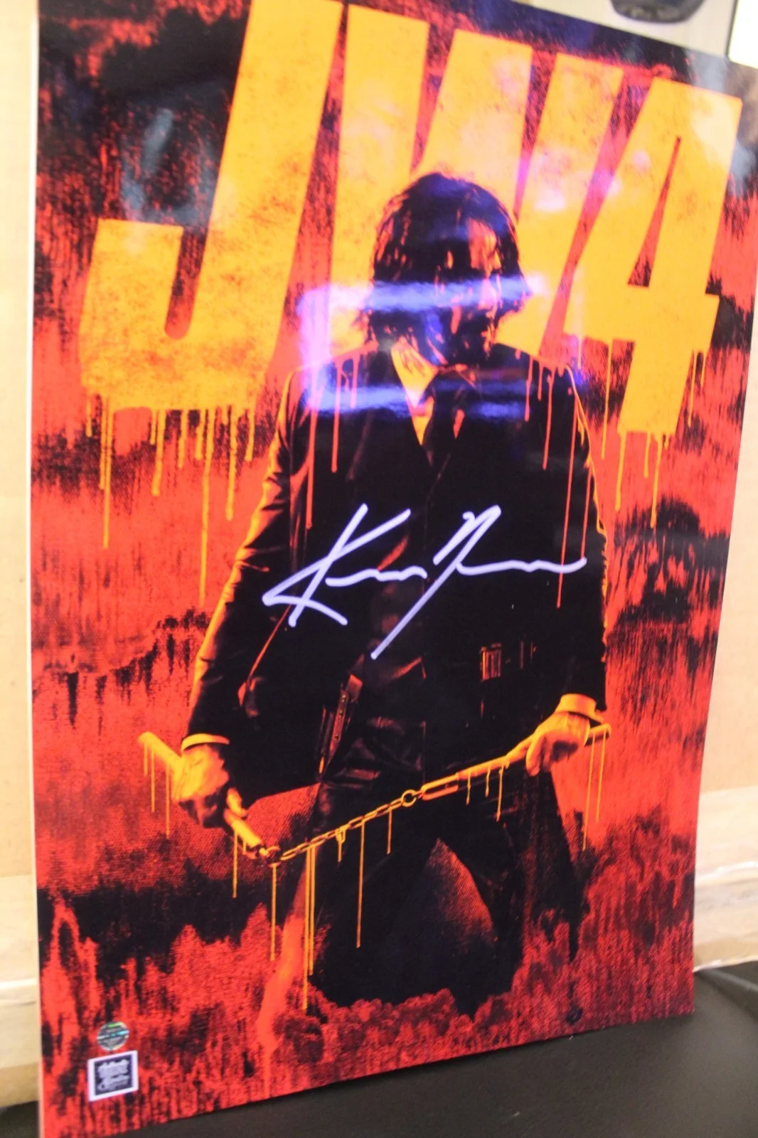 Keanu Reeves — 13x19 Signed Poster - John Wick4 - Keanu Reeves +COA, image 2