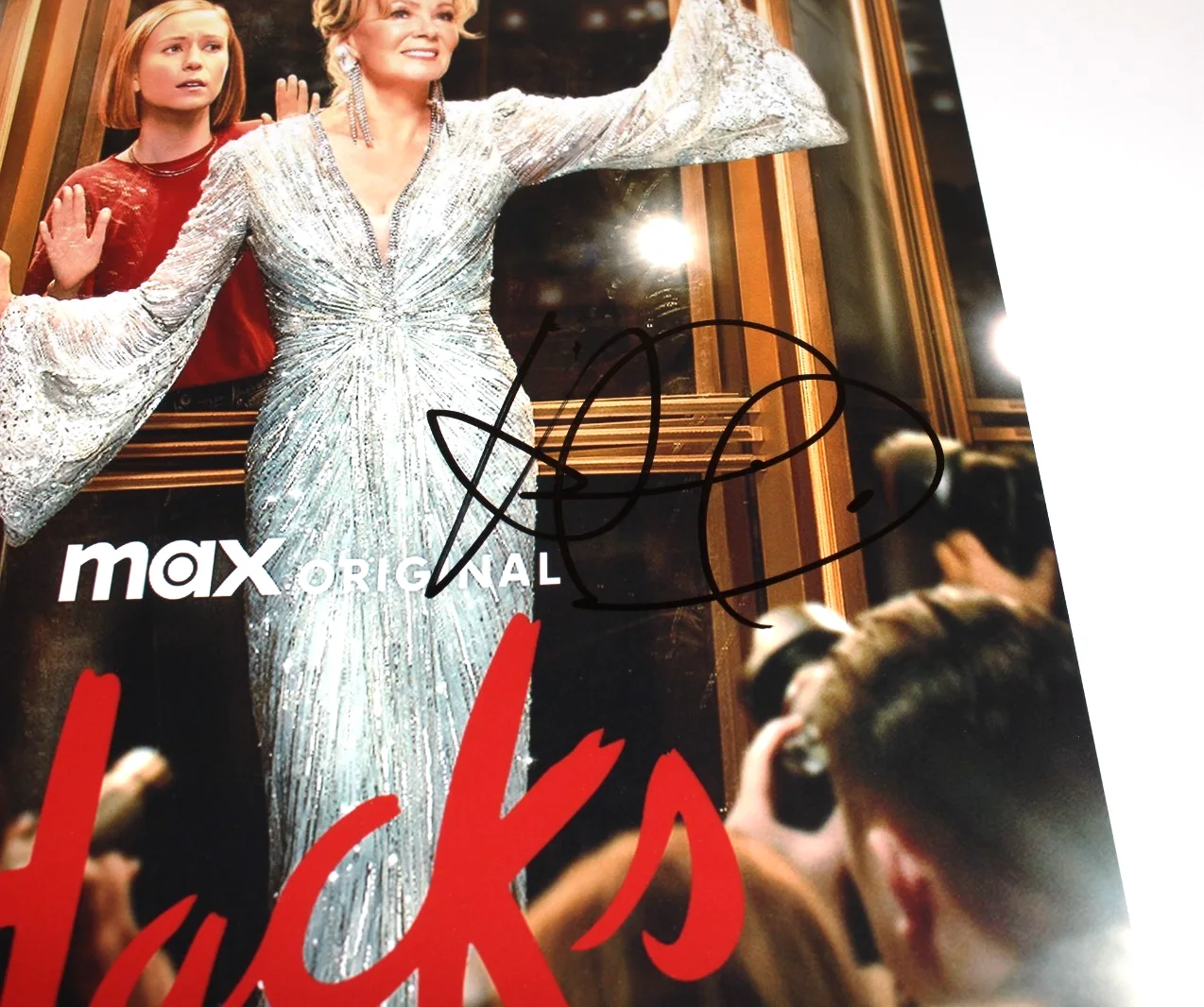 HANNAH EINBINDER SIGNED 'HACKS' 12x18 SHOW POSTER 2 ACTRESS BECKETT BAS COA, image 2