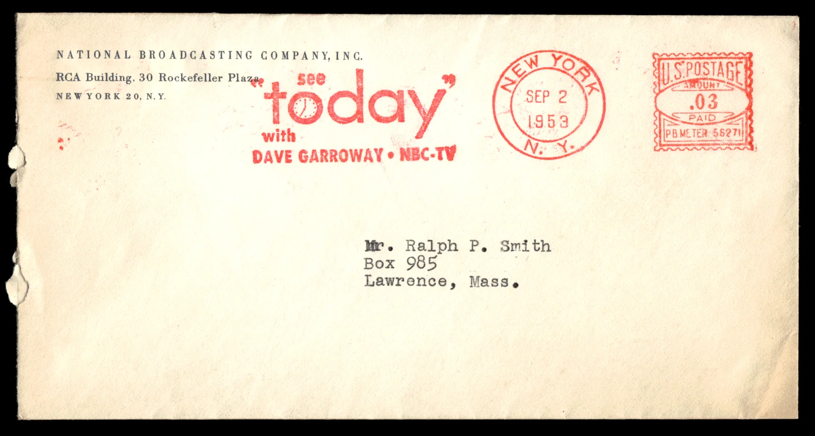 NBC News Anchor John Cameron Swayze 1953 AUTOGRAPHED Letter on Dime Novels, изображение 3