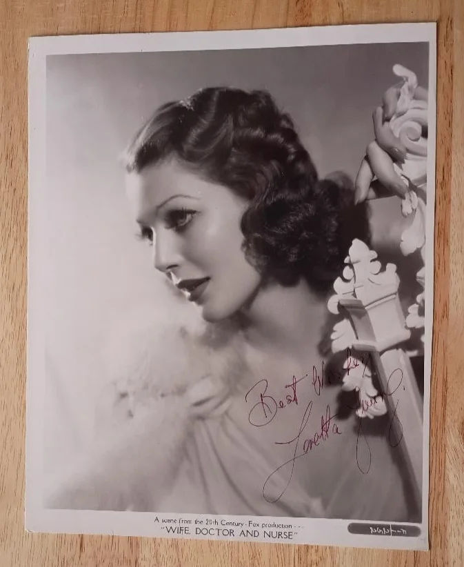 Loretta Young — LORETTA YOUNG Signed Portrait-Academy Award Winning Actress-TV Star