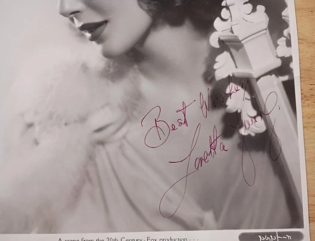 Loretta Young — LORETTA YOUNG Signed Portrait-Academy Award Winning Actress-TV Star, изображение 2