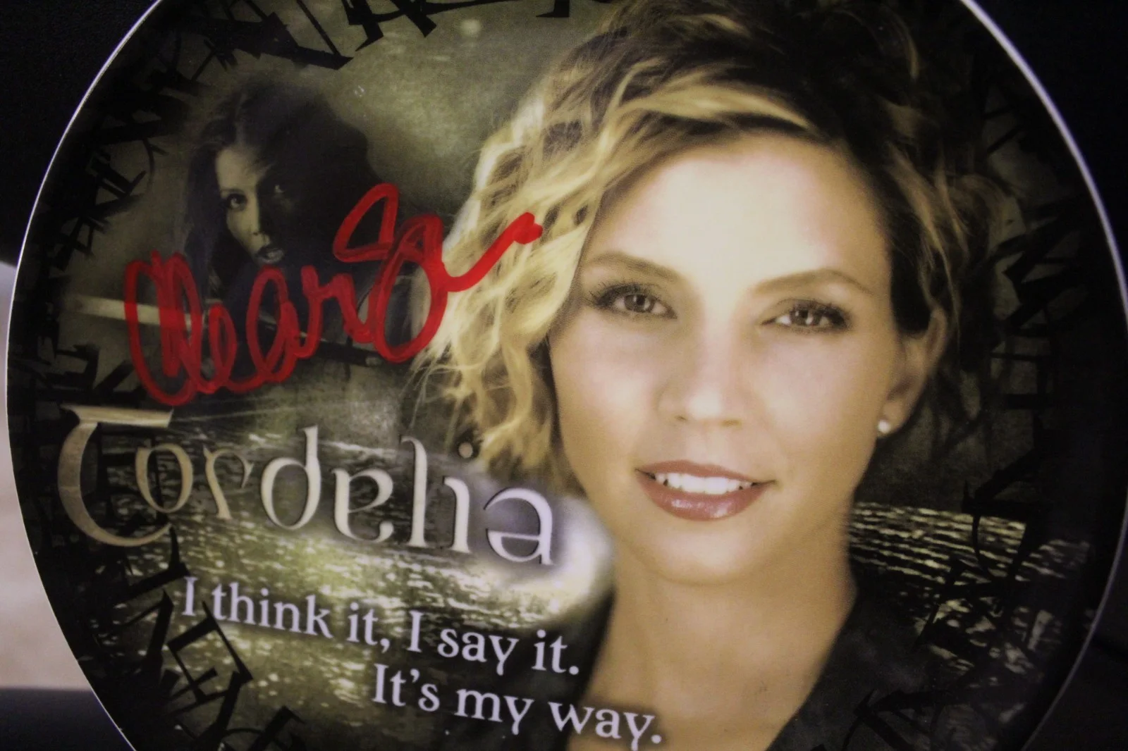 Angel Series Collector Plate, Autographed by: Charisma Carpenter +COA, изображение 2
