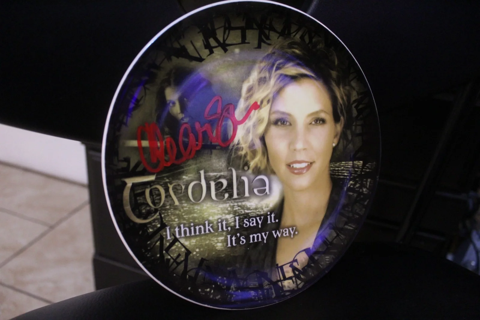 Angel Series Collector Plate, Autographed by: Charisma Carpenter +COA, изображение 4