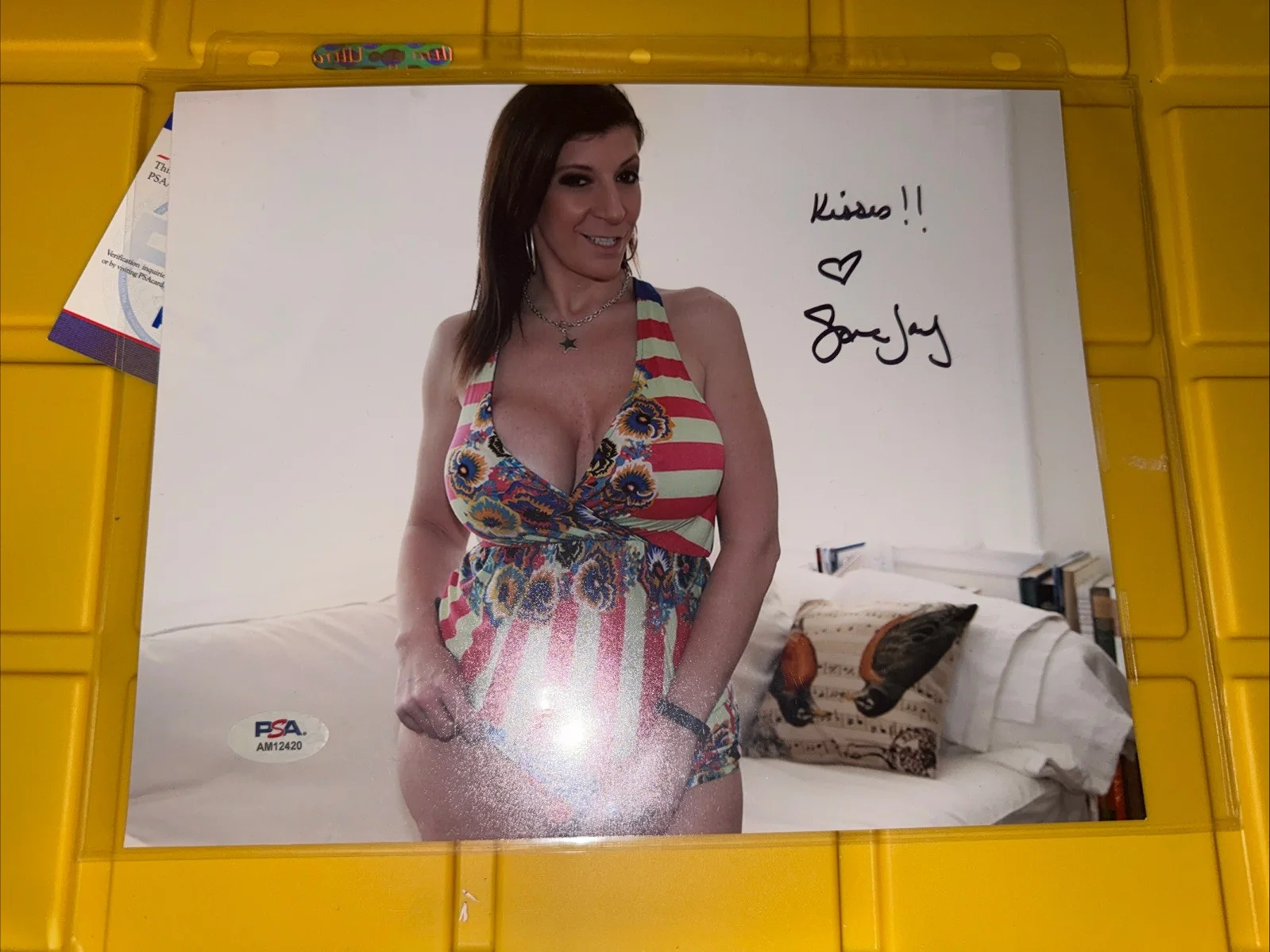 Sara Jay — Hot Sexy Sara Jay Signed 8x10 Photo Adult Star Autograph PSA, изображение 2