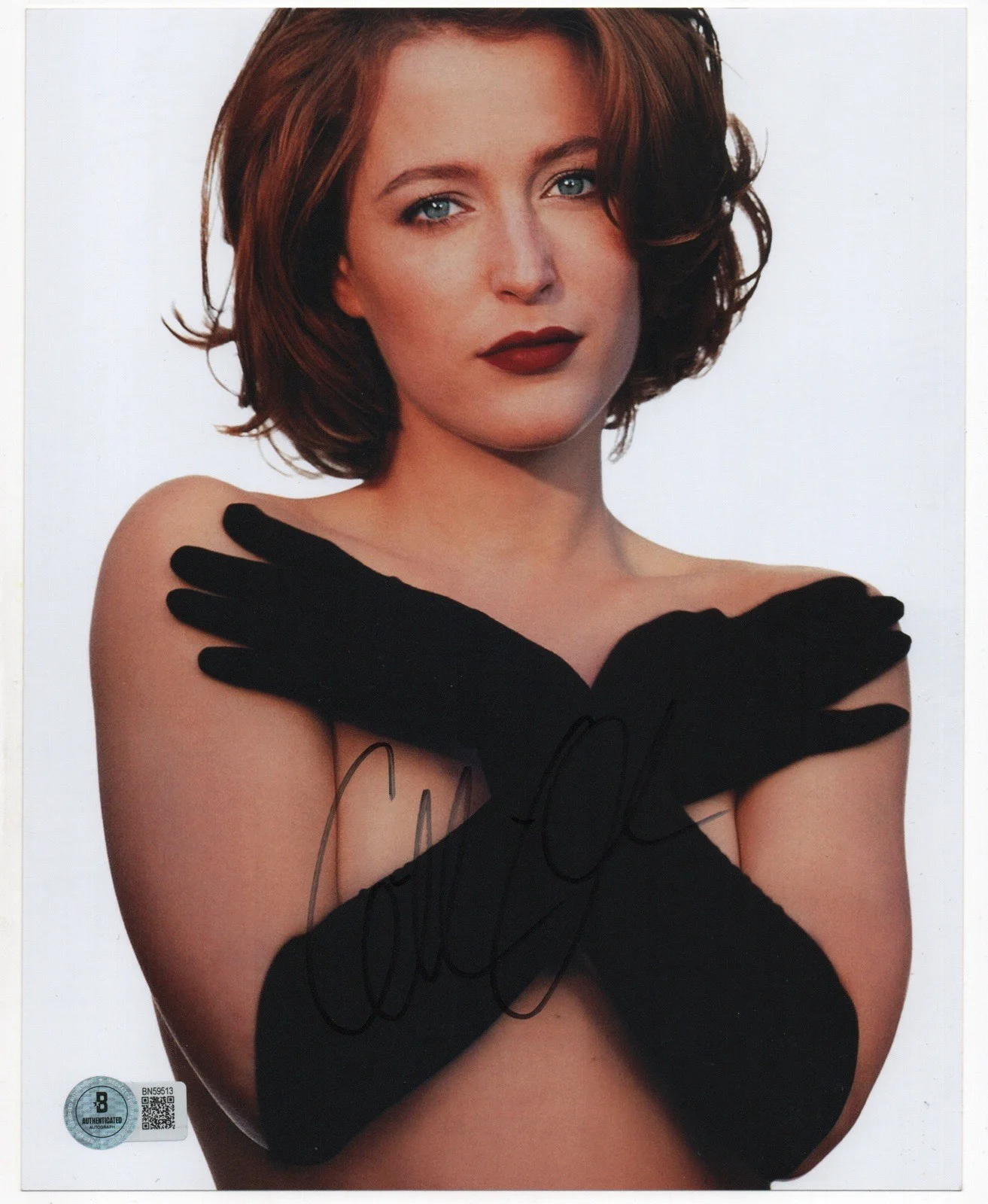 Gillian Anderson — Gillian Anderson autographed signed 8x10 photo Beckett BAS COA Sexy Hot Scully