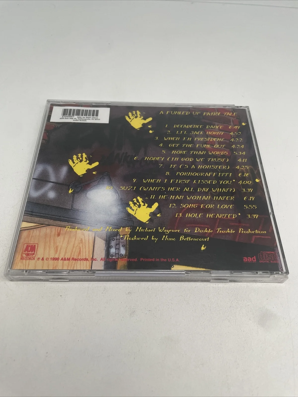 Extreme Pornograffitti CD Case Autographed Signed X4 Cherone Nuno Badger, image 4