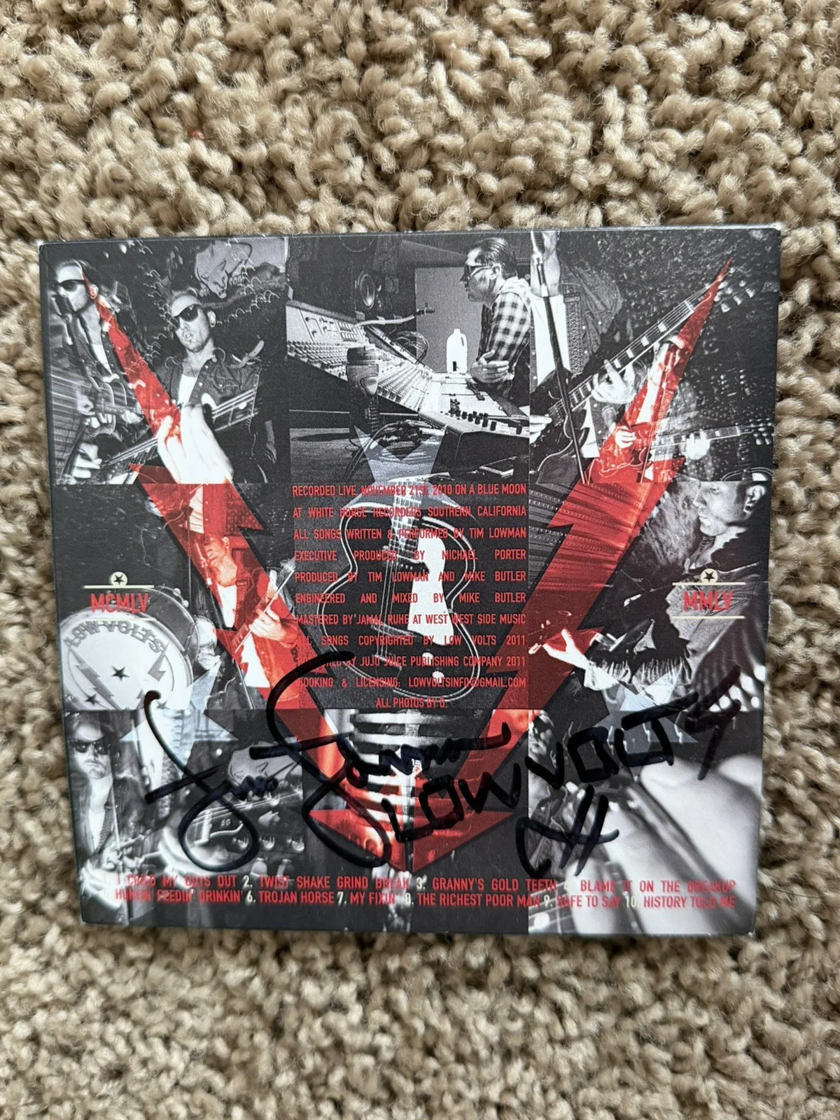 Low Volts CD Autographed, image 2