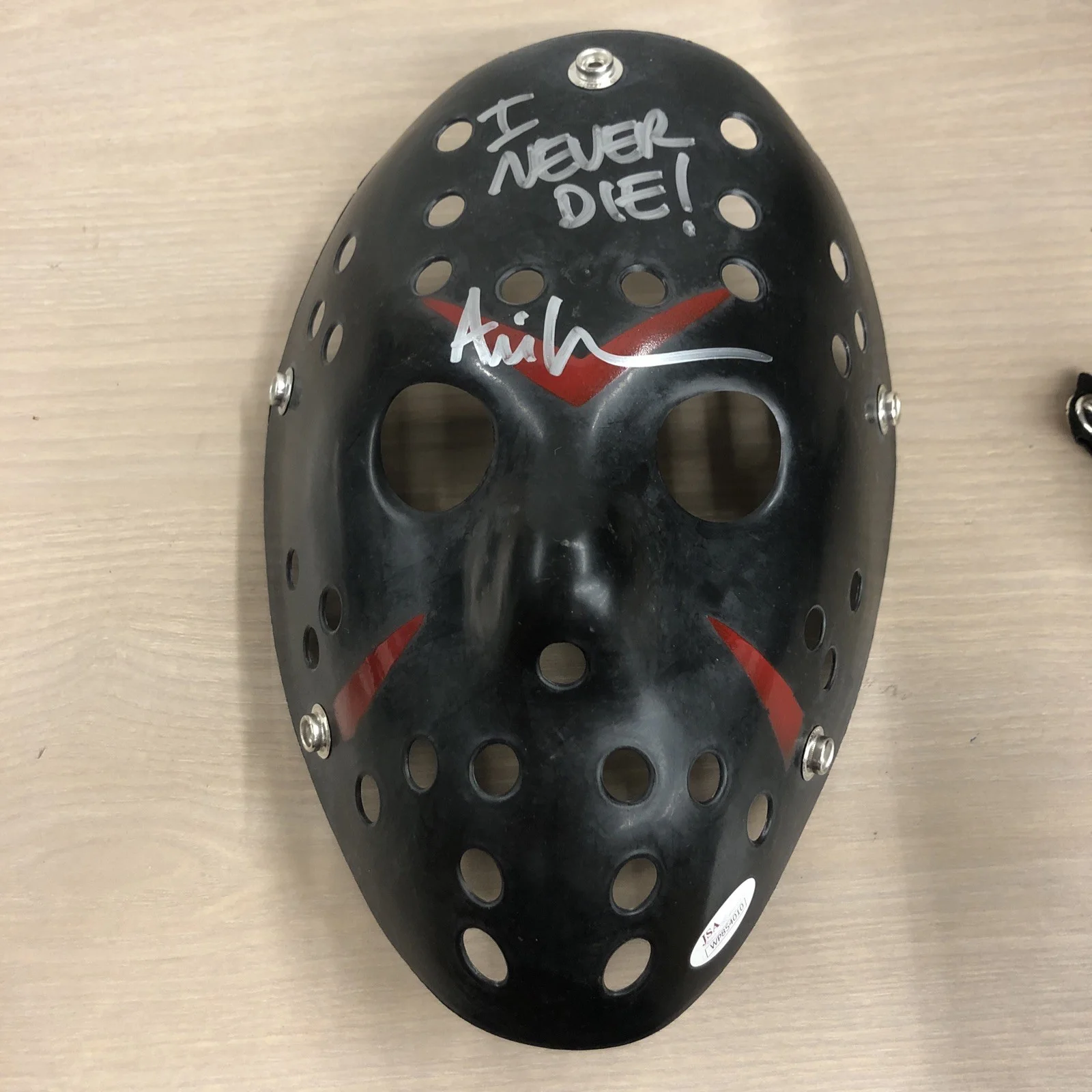 Jason Voorhees Signed Mask Ari Lehman JSA, image 2