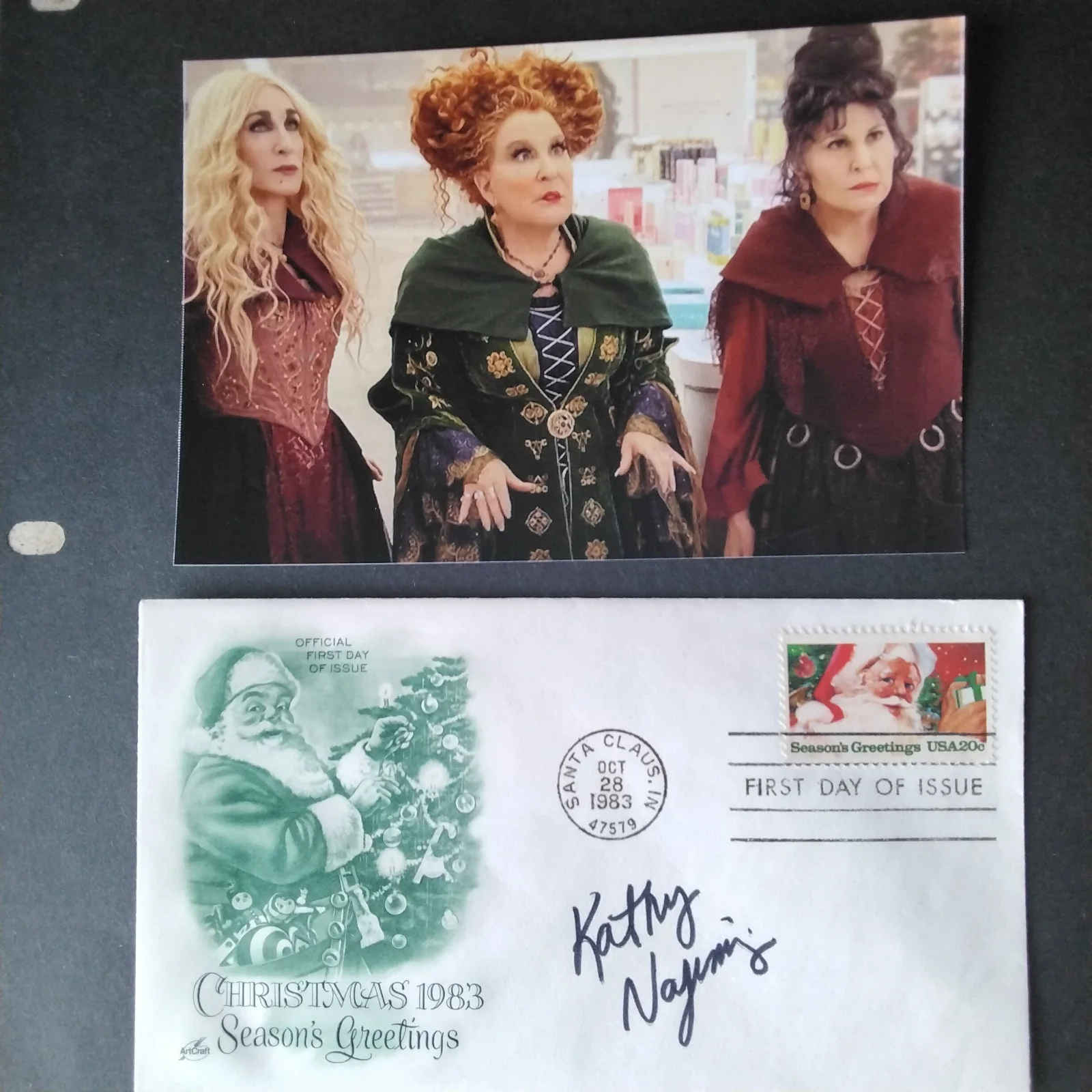 Kathy Najimmy SIGNED Envelope Photo Movie TV Actress Hocus Pocus Sister Act, изображение 5