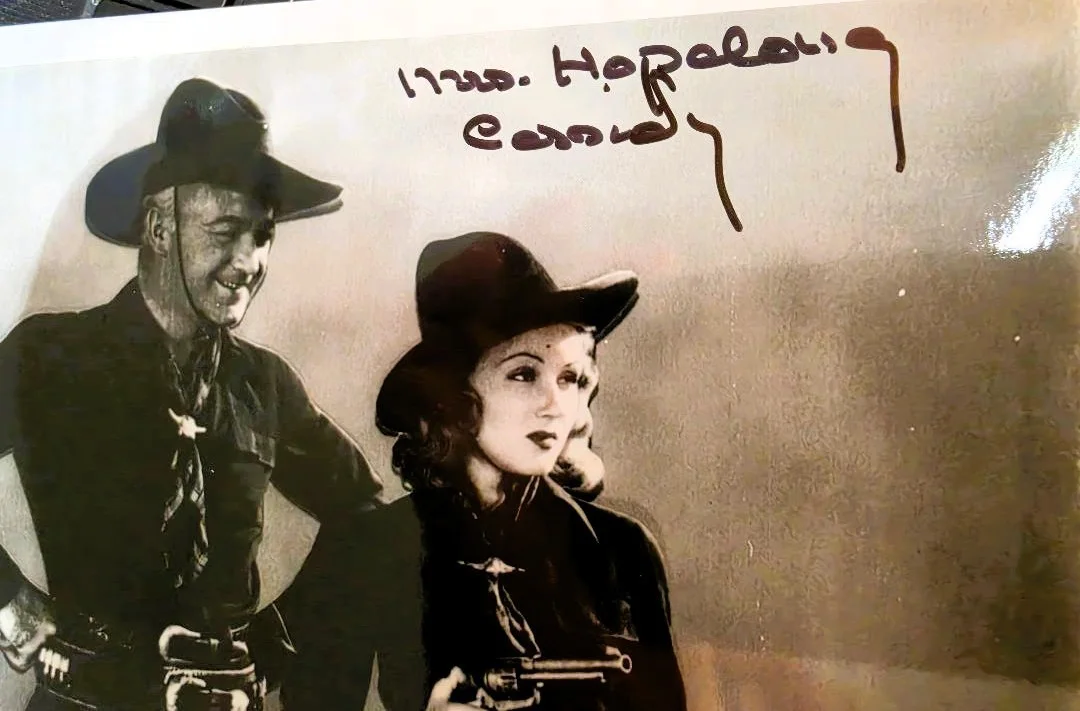 Mrs. Hopalong Cassidy — MRS. HOPALONG CASSIDY signed shown with William Boyd 8x10 with COA - rare, изображение 2