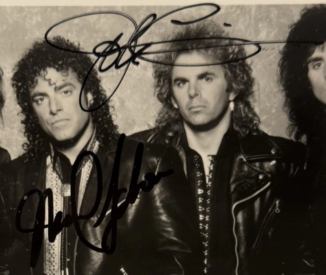 BAD ENGLISH autographed PROMO PHOTO signed by 5 Journey, The Babies, изображение 3
