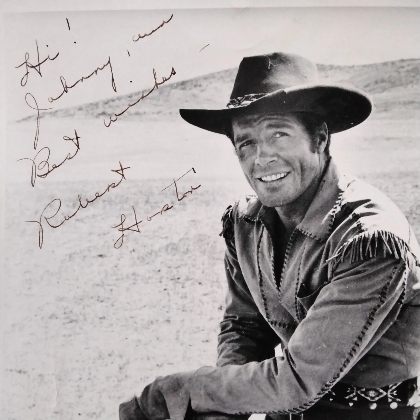Robert Horton SIGNED Photo 60s Movie TV Actor Pony Soldier Wagon Train Westerns, изображение 2