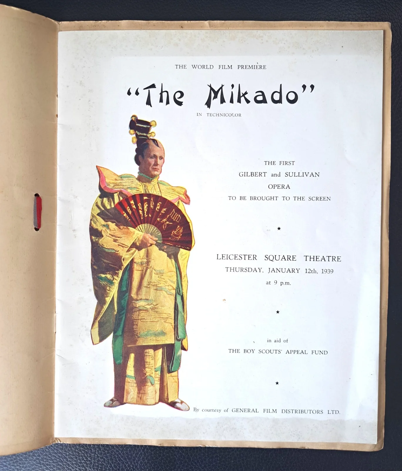 1939 The Mikado WORLD FILM PREMIERE BROCHURE Gilbert & Sullivan D'Oyly Carte, изображение 3