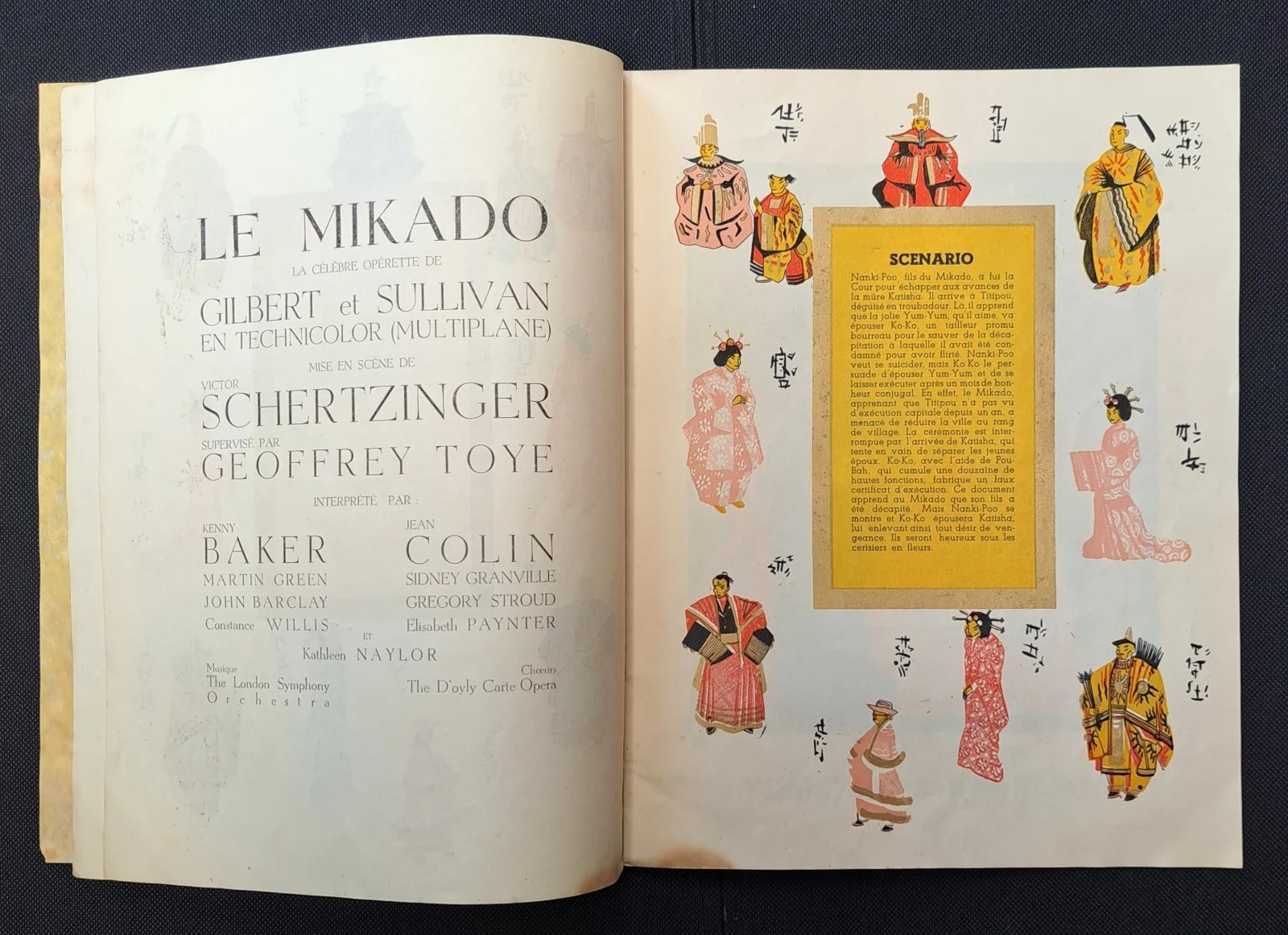 1939 The Mikado film FRENCH BROCHURE Gilbert & Sullivan D'Oyly Carte, изображение 5