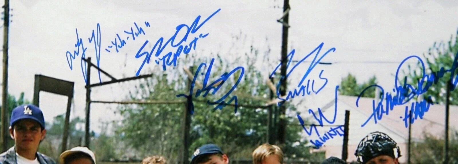 Patrick Renna — The Sandlot Signed by 8 Cast Members 16x20 Framed Photo JSA, image 2