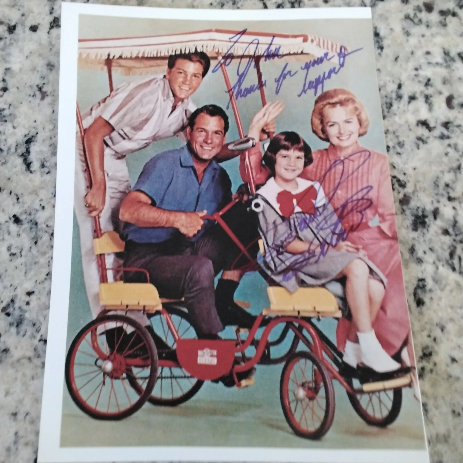 Paul Petersen SIGNED Photo 60s TV Actor Donna Reed Show Cast Mouseketeers, image 2