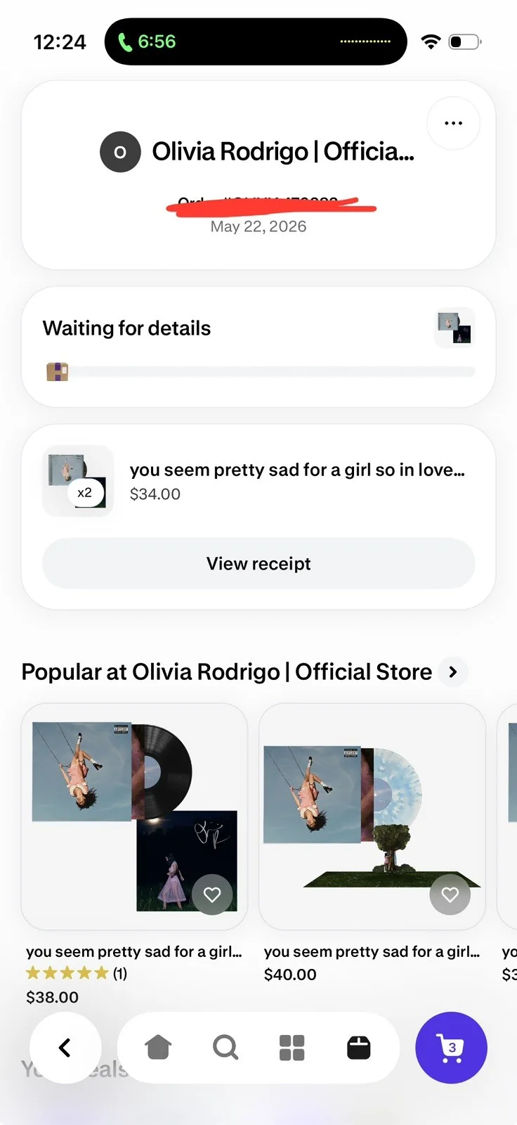 SIGNED Olivia Rodrigo CD PRESALE - You Seem Pretty Sad For A Girl So In Love, изображение 3