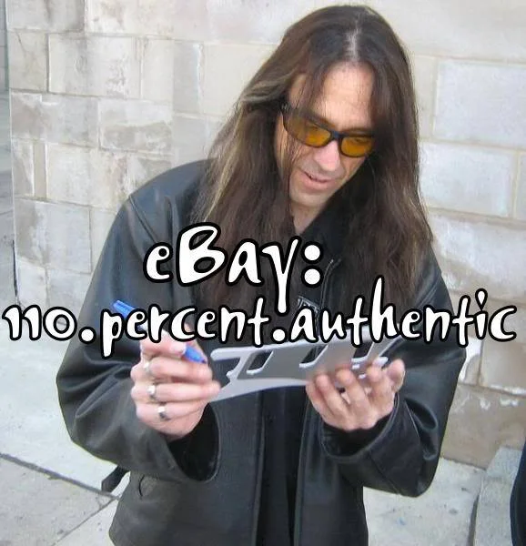 TESTAMENT x5 ENTIRE BAND SIGNED ELECTRIC GUITAR *EXACT PROOF*, image 4