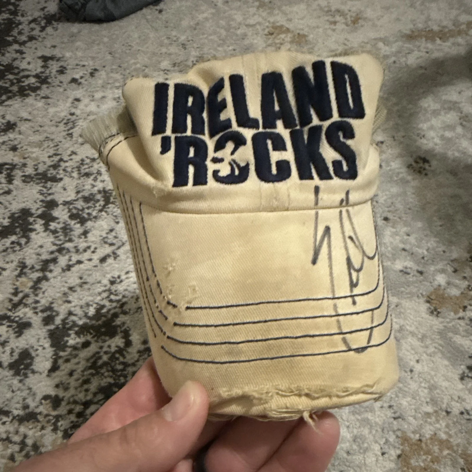 Eric Church Signed Vintage Ireland Rocks Hat-2007 South Caldwell Concert, изображение 3