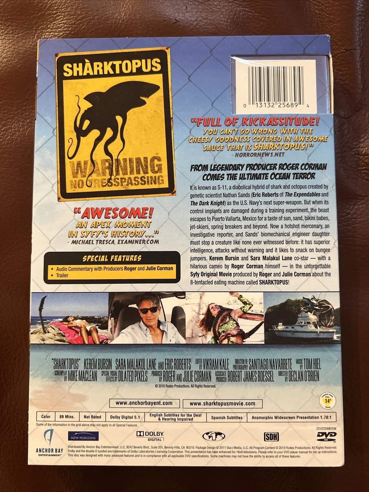 SIGNED Roger Corman - Sharktopus DVD Anchor Bay NEW, image 2