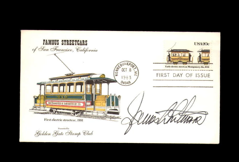 James Whitmore — James Whitmore JSA Coa Signed 1983 First Day Cover Cache FDC Autograph