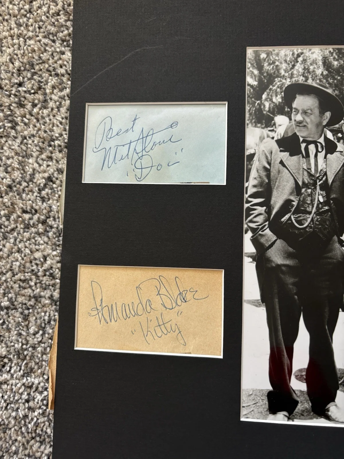 Gunsmoke Autographed Cast Authenticated Stone, Blake, Arness, Weaver JSA, image 2