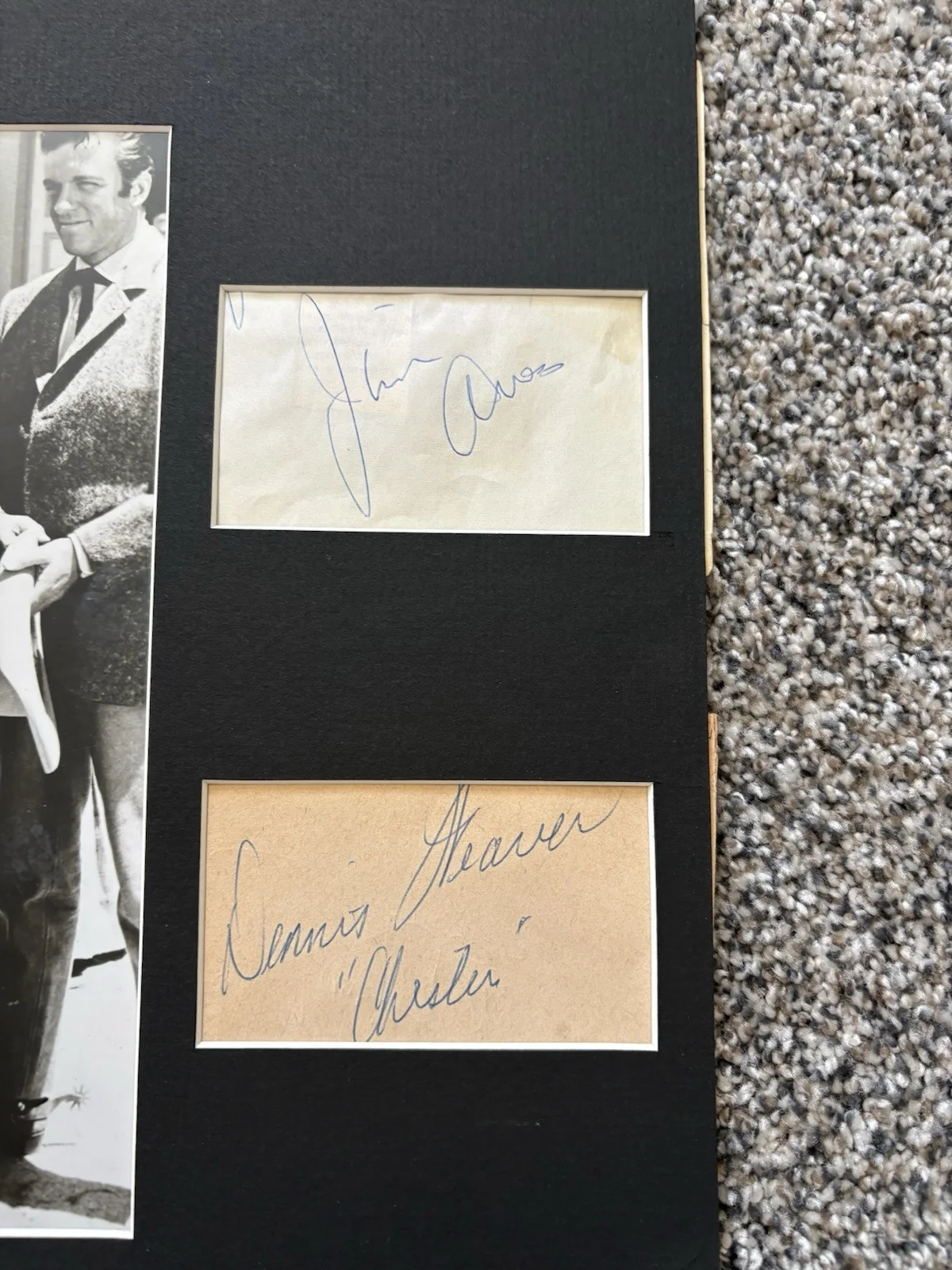Gunsmoke Autographed Cast Authenticated Stone, Blake, Arness, Weaver JSA, image 3