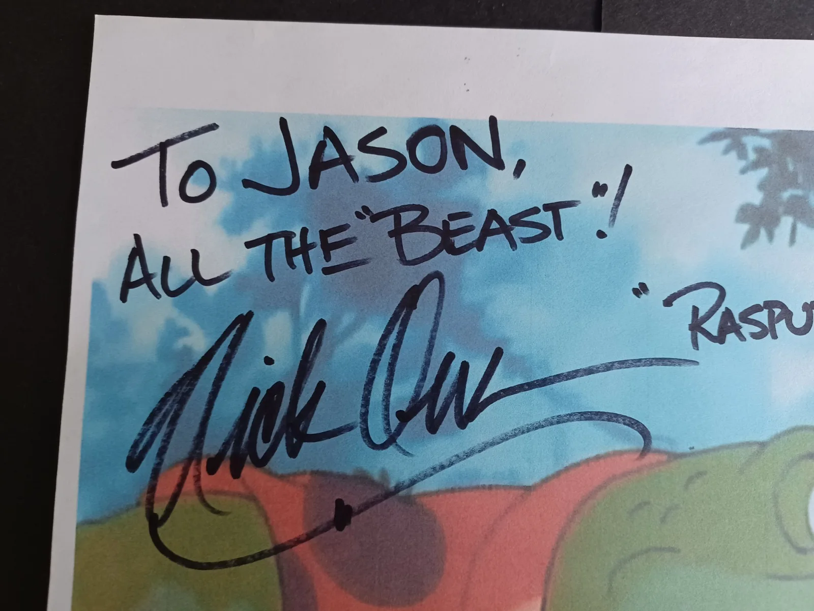 Nicholas Omana Signed 8.5" x 11" Photo - Teenage Mutant Ninja Turtles - Nick, изображение 2
