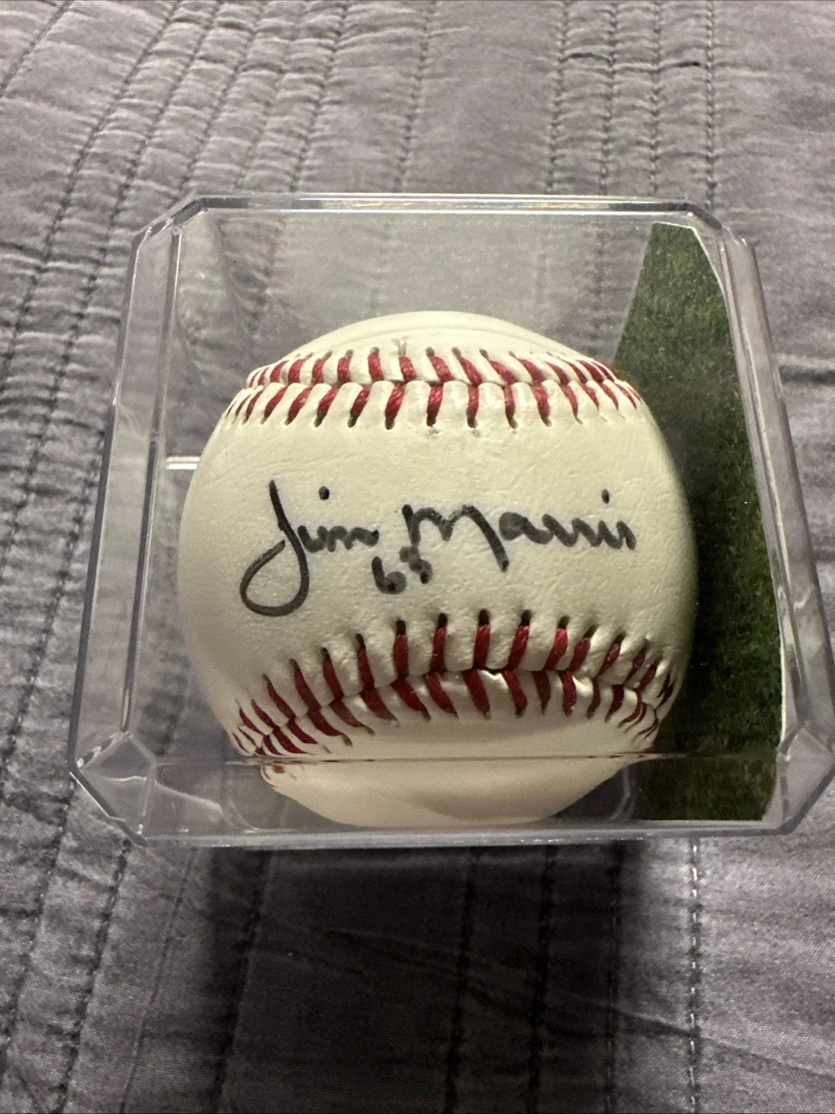 Dennis Quaid — Disney The Rookie Movie Promo Baseball Signed Dennis Quaid Jim Morris + Card, изображение 3