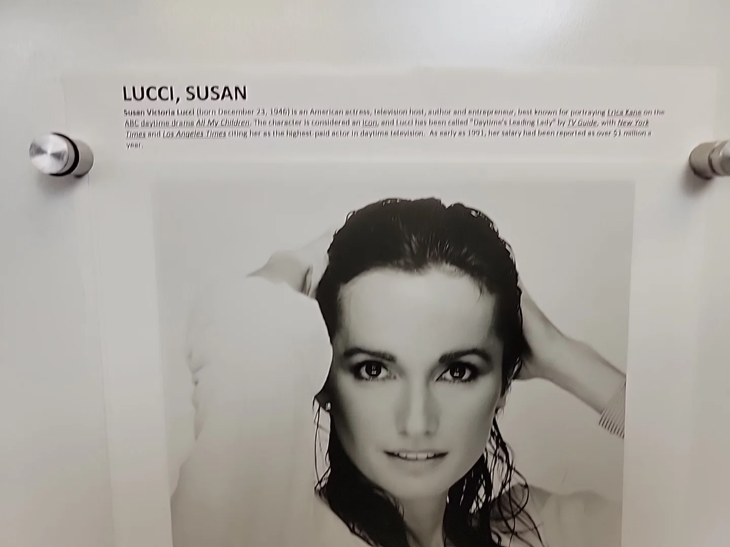 SUSAN LUCCI INDEX PHOTO PICTURE Autograph Auto singed LOVE KISSES, изображение 4