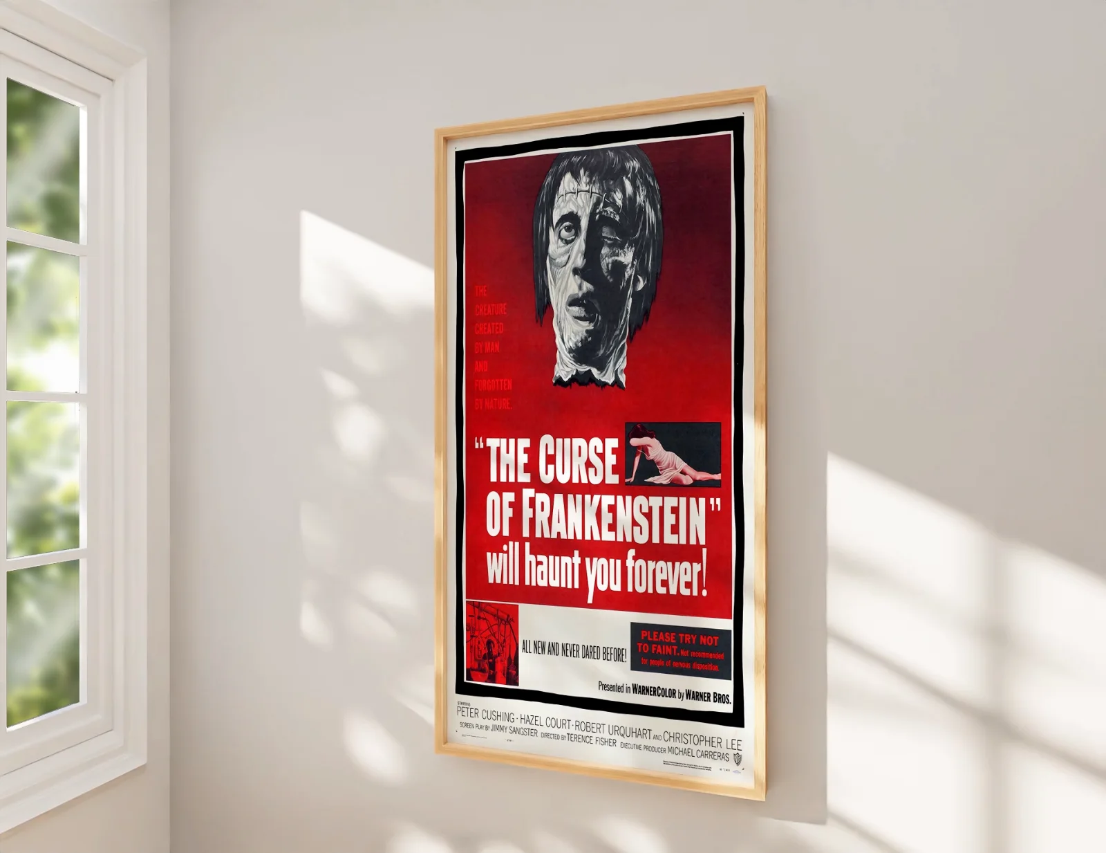 The Curse of Frankenstein - 1957 Hammer Horror 27.2" x 41" US One Sheet Poster, изображение 2