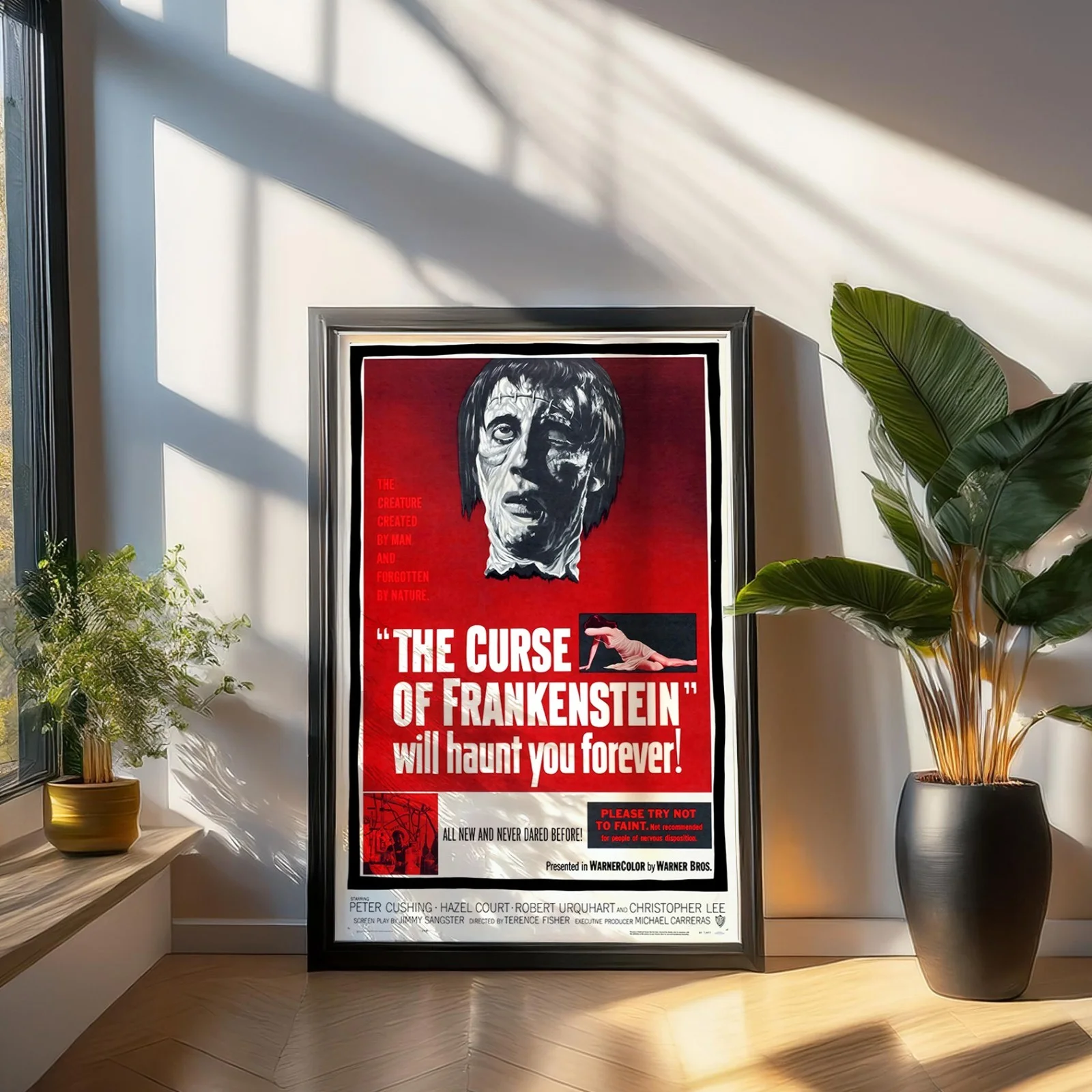 The Curse of Frankenstein - 1957 Hammer Horror 27.2" x 41" US One Sheet Poster, изображение 4