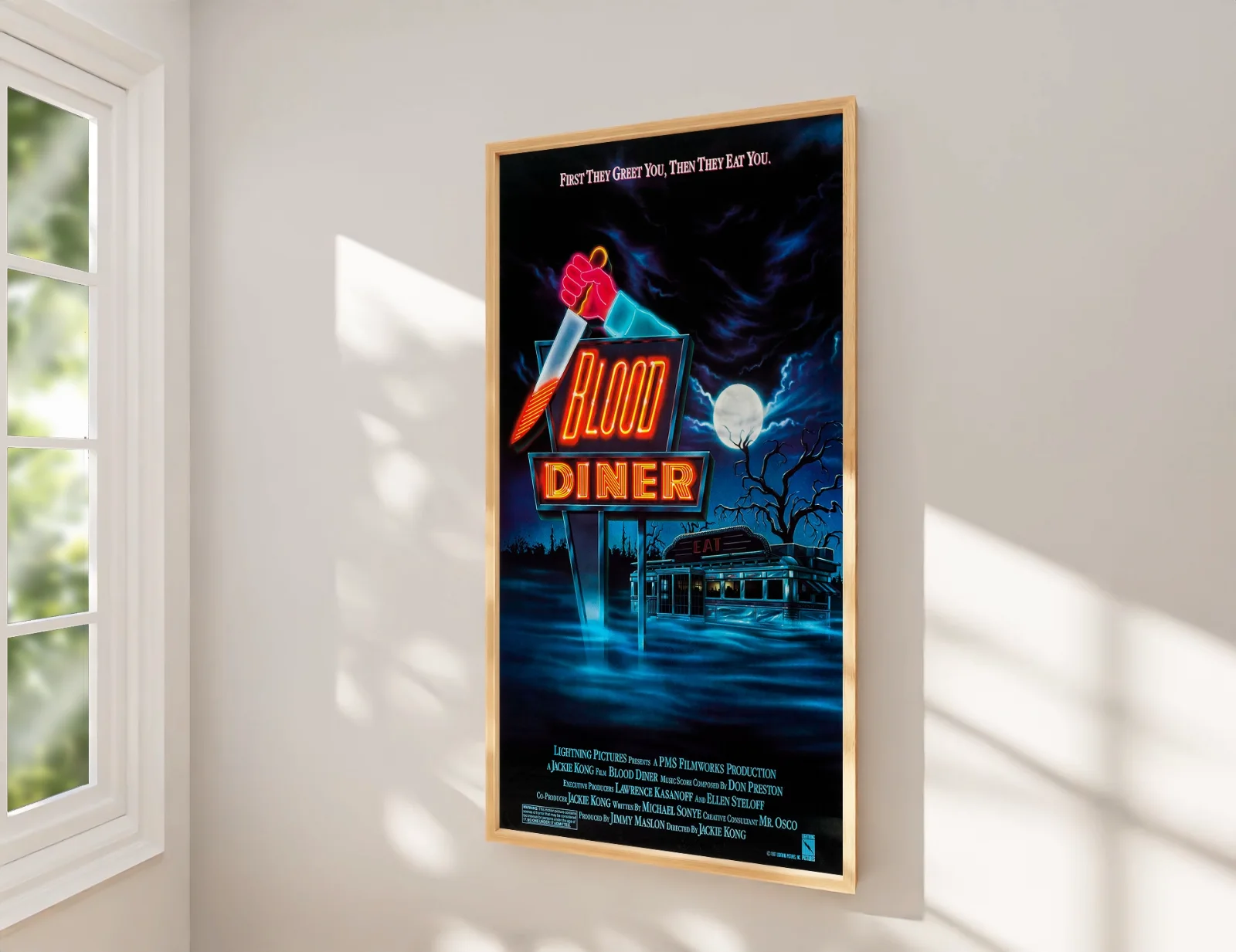Blood Diner - 1987 Cannibal Horror Film 27.2" x 41" US One Sheet Poster, image 2