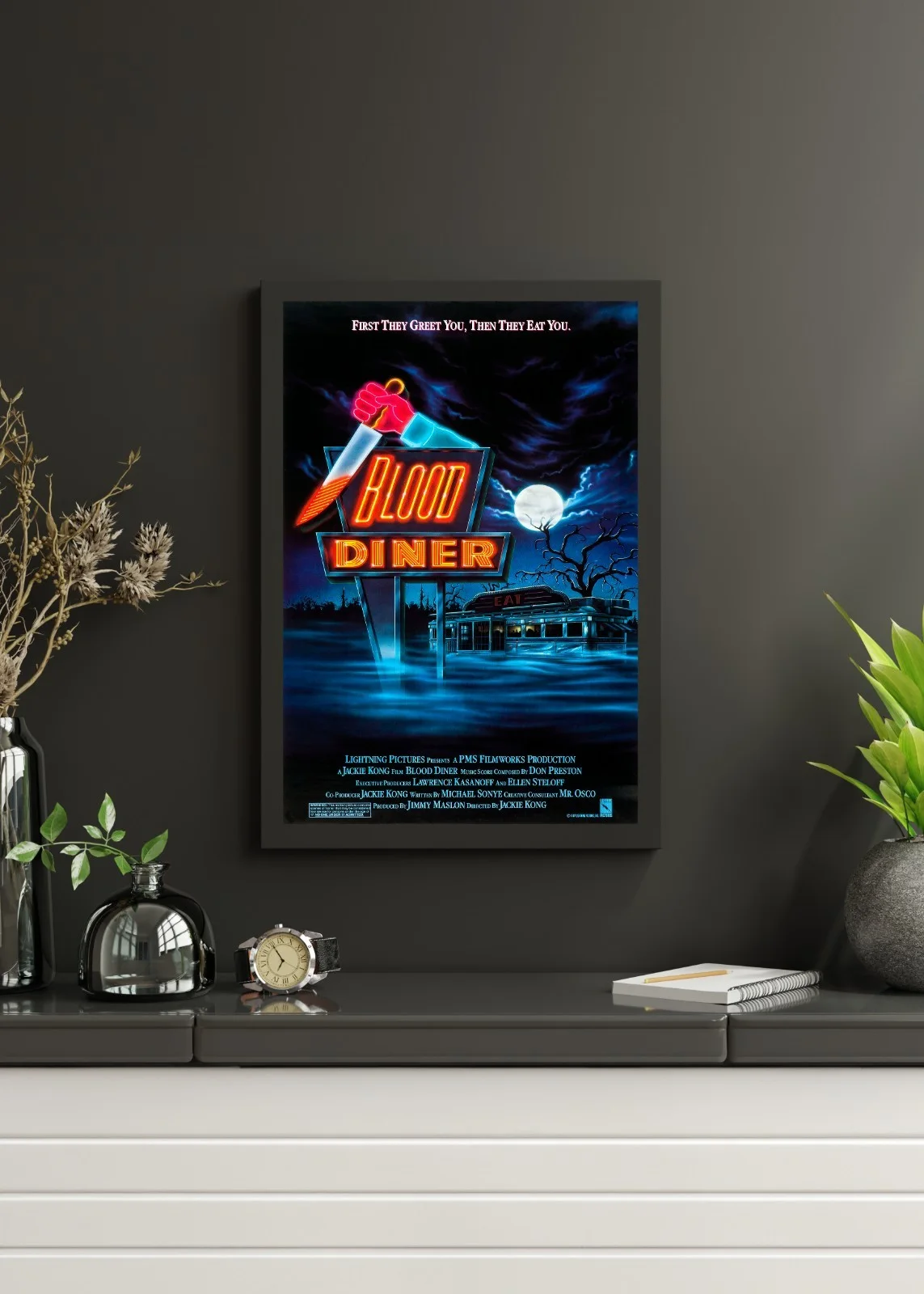 Blood Diner - 1987 Cannibal Horror Film 27.2" x 41" US One Sheet Poster, image 3