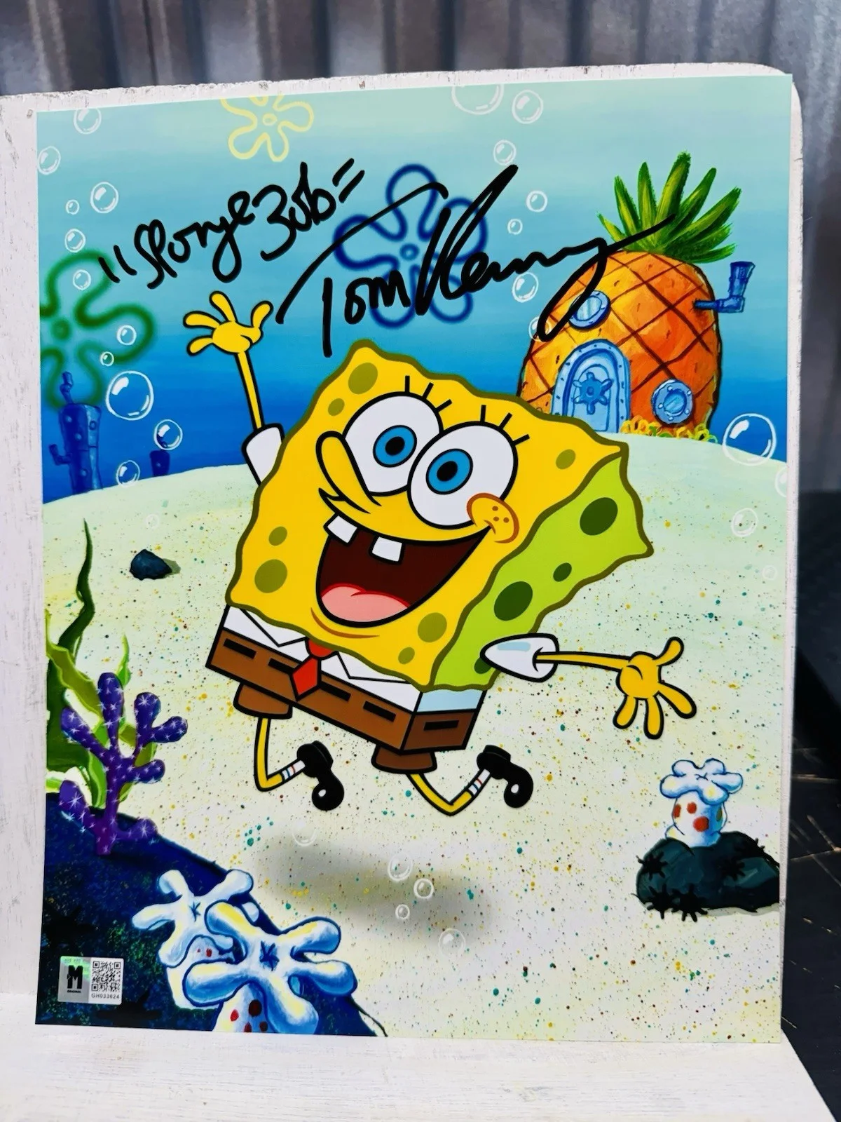 Tom Kenny — Tom Kenny Signed Autographed 8x10 Photo SpongeBob SquarePants MAS COA W/ Name