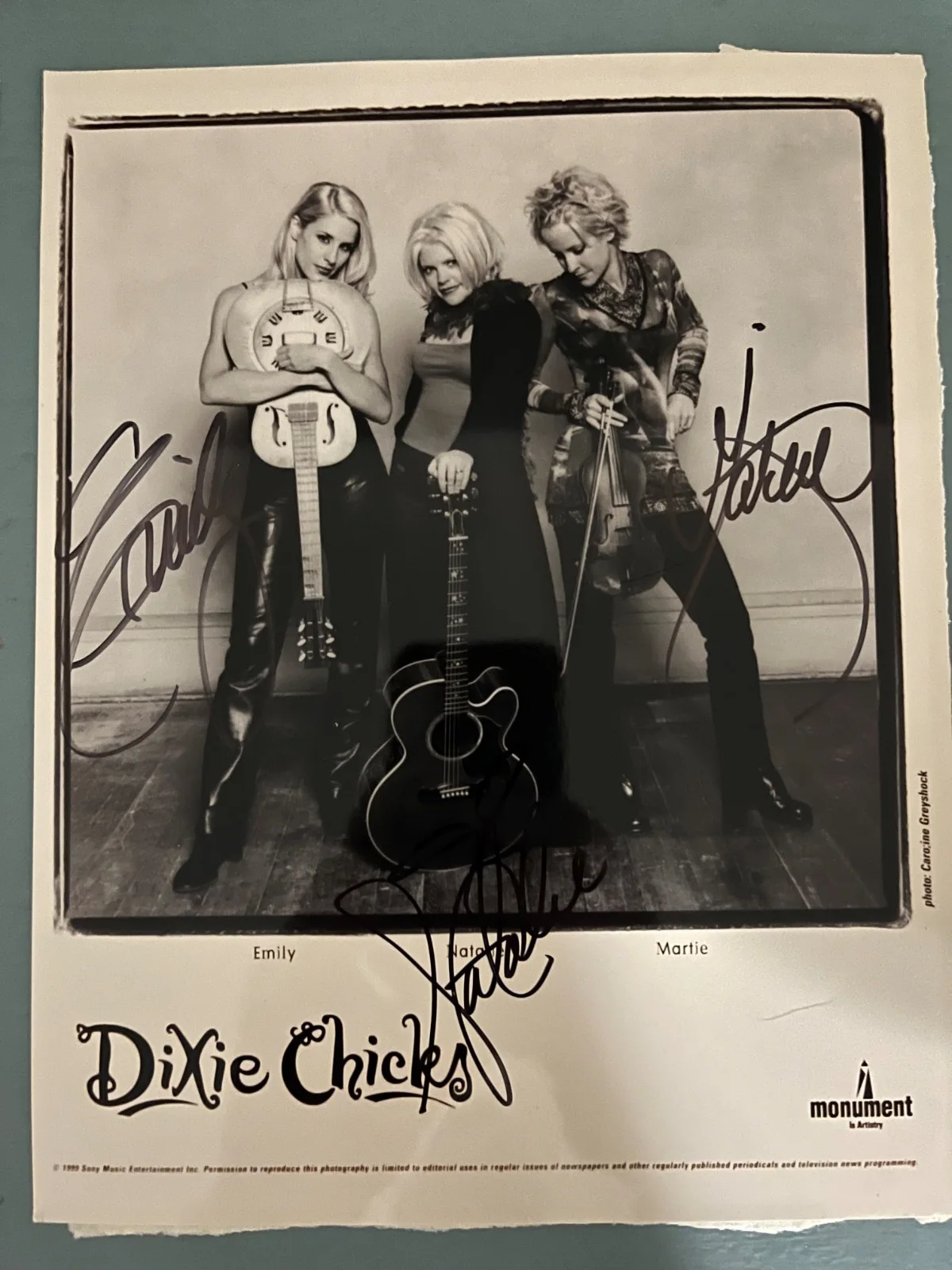 Brooks & Dunn and Dixie Chicks auto 8x10 - Take Both for one price!, изображение 3
