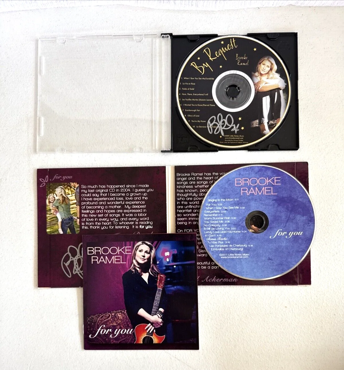 Brooke Ramel 2 CD Lot Autographed Signed By Request & For You, image 2