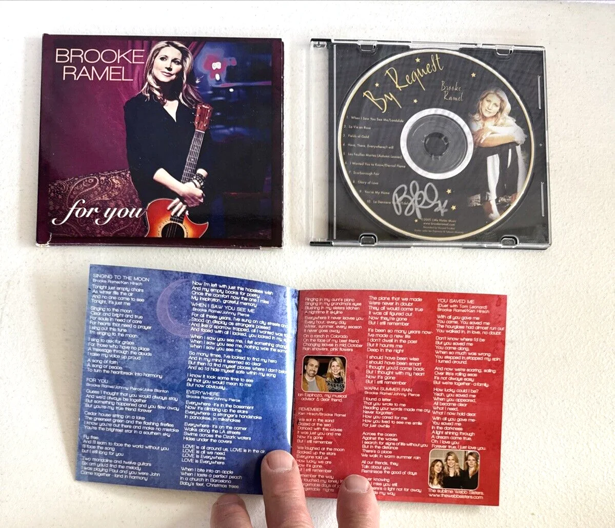 Brooke Ramel 2 CD Lot Autographed Signed By Request & For You, image 5