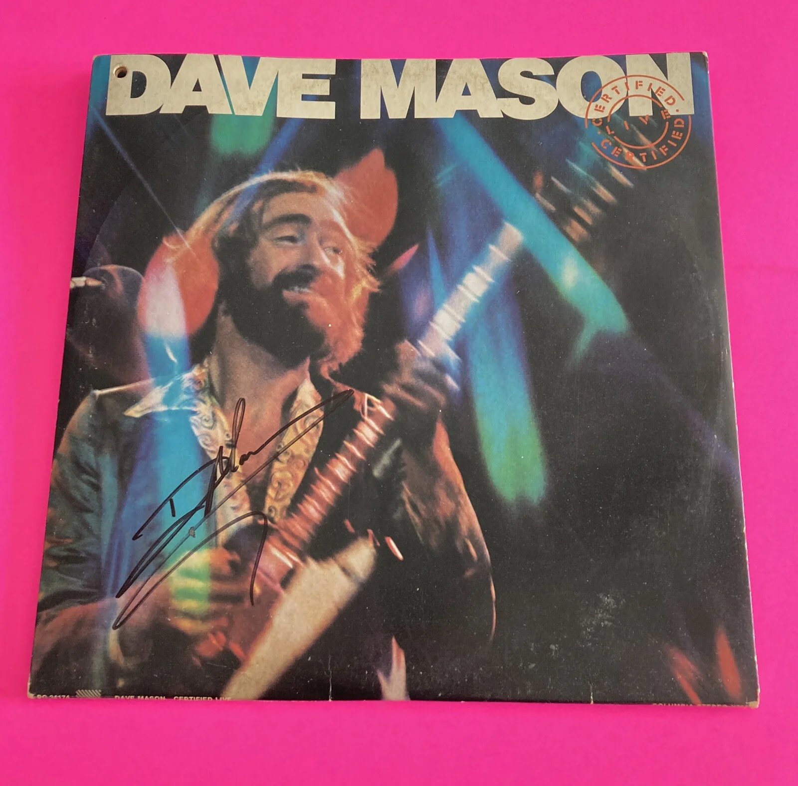 DAVE MASON SIGNED AUTOGRAPHED CERTIFIED LIVE VINYL LP *EXACT PROOF*, image 2