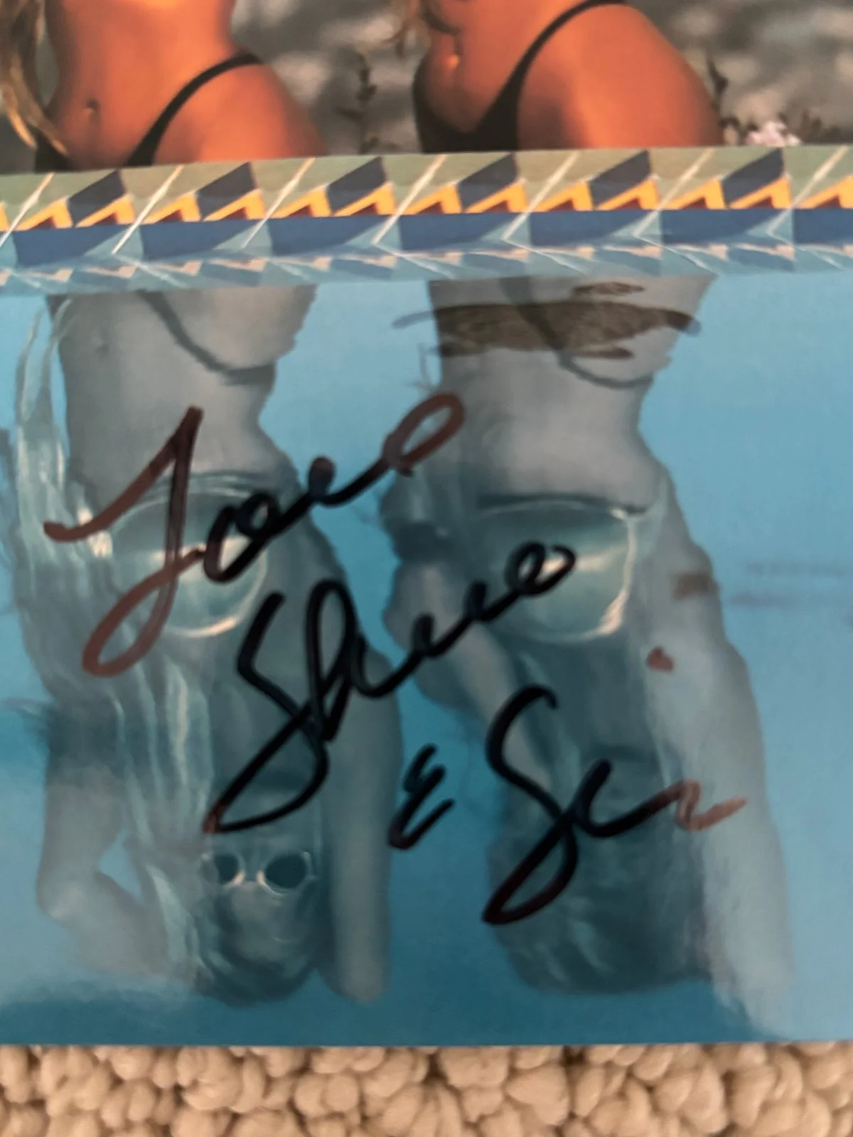 The Barbi Twins — The Barbi Twins (Shane & Sia) – Signed (4” x 6”) Autographed photo/postcard, изображение 2