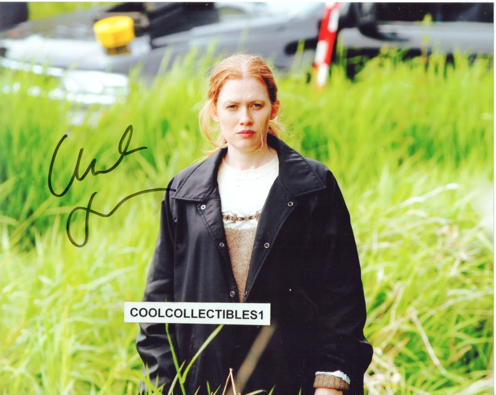 MIREILLE ENOS — MIREILLE ENOS "THE KILLING" IN PERSON SIGNED 8X10 COLOR PHOTO 1 COA