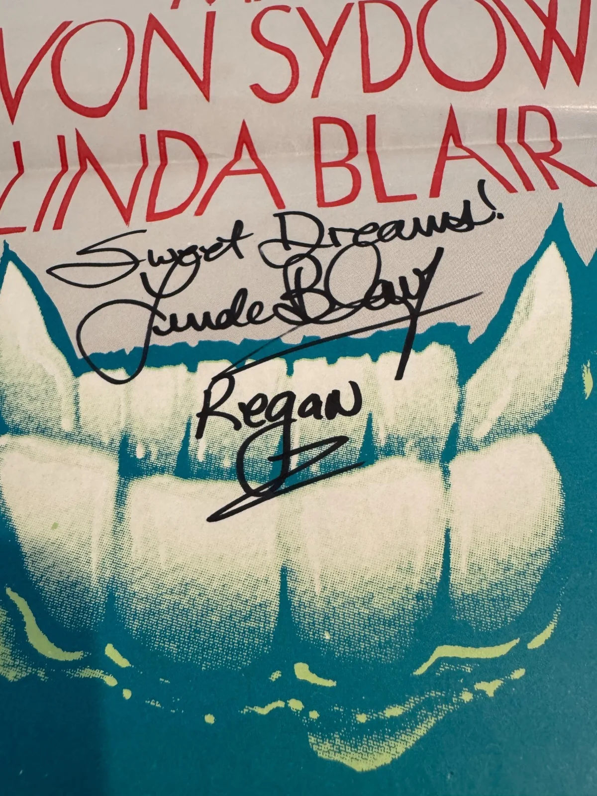 Linda Blair — Linda Blair Autographed Exorcist Original Australian Theatrical Release Daybill!, изображение 2