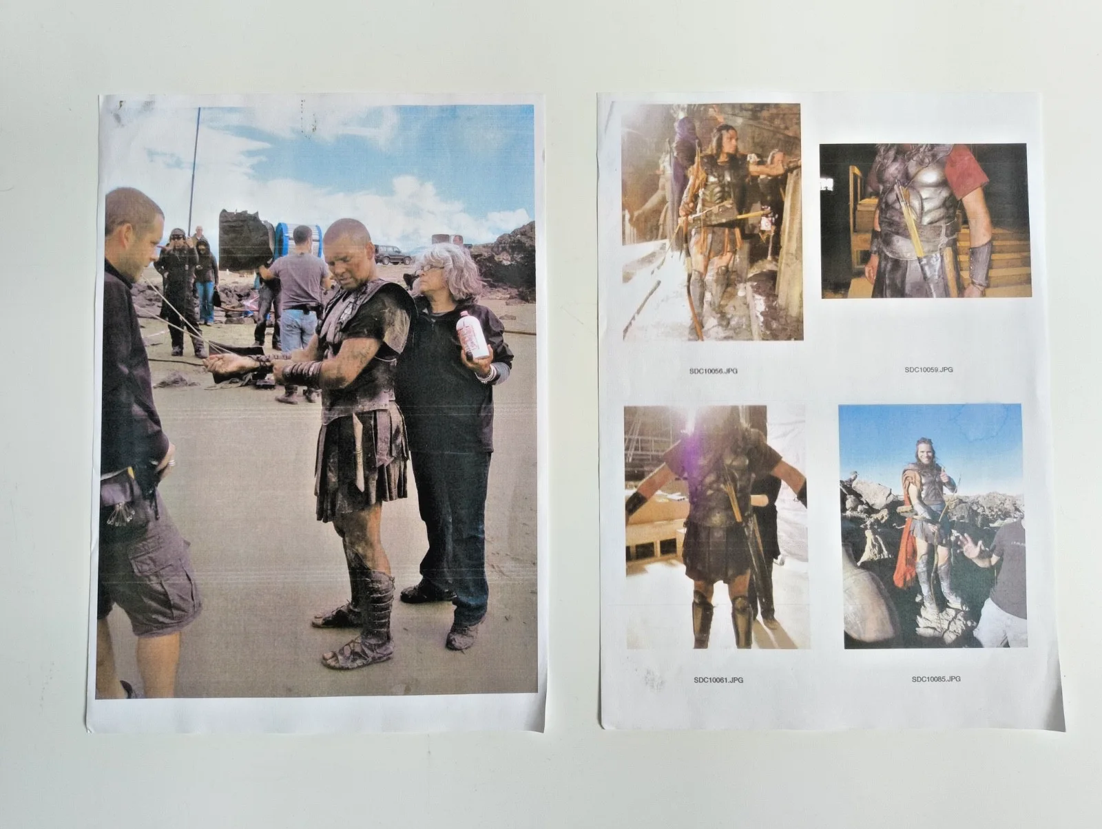 CLASH OF THE TITANS original film prop crew used digital continuity x 4, изображение 2