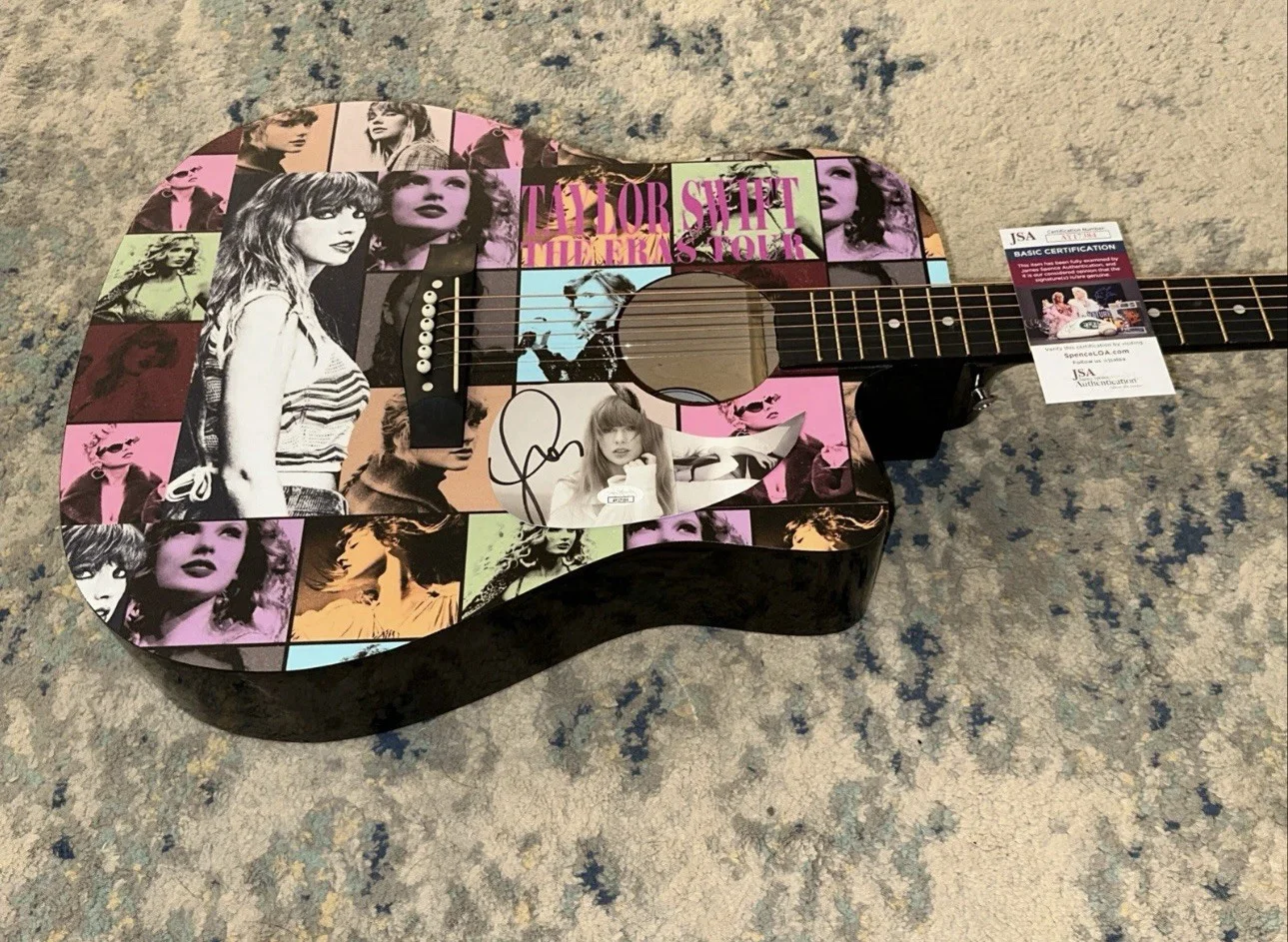 ❤️ Rare TAYLOR SWIFT Signed CUSTOM FULL SIZE Acoustic Guitar Country, изображение 3